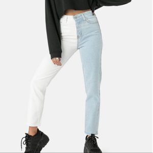 Two tone jeans